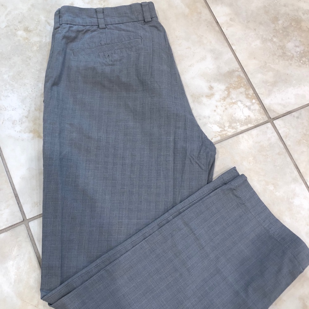 Brooks Brothers Gray Checked Cotton Pant